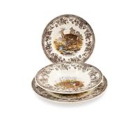 Service de table Churchill Wild Life, ETW, blanc ivoire/marron, 26 x 20 x 26 cm,