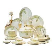 Service de table en porcelaine for fêtes, 88 pièces, fournitures restauration for invités, services, plats complets for le petit-déjeuner pour les repas(56pcs for 10people)