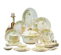 Service de table en porcelaine for fêtes, 88 pièces, fournitures restauration for invités, services, plats complets for le petit-déjeuner pour les repas(60pcs for 10people)