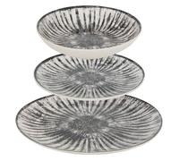 Service de table Lucie 12 pièce(s) gris L26,5xp2,4xH26,5cm