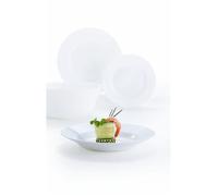Service de table - LUMINARC - Everyday - 19 pièces - Opale - Compatible lave-vaisselle