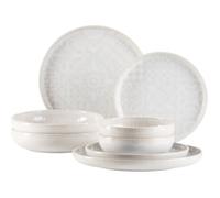 Service de table - MÄSER - Tiles - 8 pièces - Céramique de qualité supérieure - Blanc