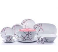 Service de table, porcelaine de Carlsbad, Thun, Tom, lignes, 25 pièces