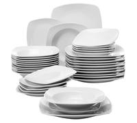 Service de Table Porcelaine MALACASA Série JULIA 36pcs - Assiettes Creuse Assiette à Dessert Assiette Plate