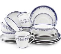 Service de table, porcelaine tchèque, HyggeLine, bleu, Leander, 20 d. Sans monogramme.