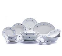 Service de table Thun Rulak Zettlitz Ophelia, porcelaine tchèque, poignées bleues, Thun RZ, 25 d.