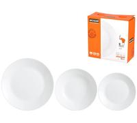 Service De Vaisselle 18 Pièces Luminarc Zelie En Opale Blanc