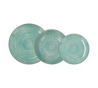 Service de Vaisselle en Céramique Turquoise 18 Pièces