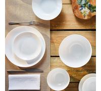 Service de vaisselle en verre trempé Diwali 18 pièces LUMINARC blanc