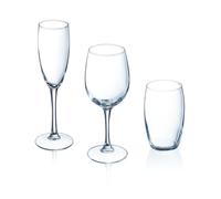 Service de verres - Luminarc - La Cave - 18 pièces - Verre - Compatible lave-vaisselle