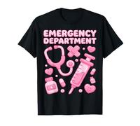 Service des urgences de Kawaii Pink Valentine Infirmière médecin urgentiste T-Shirt