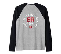 Service des urgences Tech Emergency Room Tech Back of Manche Raglan