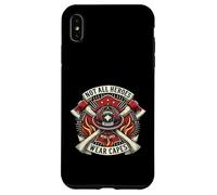 Service d'incendie avec Camion de Pompiers et Pompier Coque pour iPhone XS Max