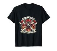 Service d'incendie avec Camion de Pompiers et Pompier T-Shirt
