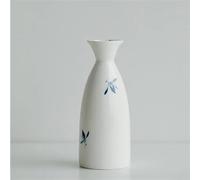 Service Distributeur Japonais Saké Liqueur Vin Riz Chaudière À Boissons Pur Peint La Main Orchidée Papillon Séparateur Ensemble Tasses Chauffe-vin Services A Thé Portables(13.5X5.5CM)