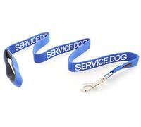 Service Dog Bleu Couleur Coded Nylon matelassé de poignée 1,2 mètres Dog Leash (Ne Pas déranger) prévient Les Accidents en avertissant Les Autres de Votre Chien à l'avance