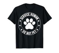 Service Dog Human Do Not Pet Funny Rescue Dog Owner Vintage T-Shirt