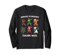 Service d'urgence Humour Dab Noel pour Equipe Infirmière Manche Longue