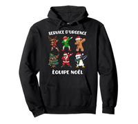 Service d'urgence Humour Dab Noel pour Equipe Infirmière Sweat à Capuche