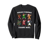 Service d'urgence Humour Dab Noel pour Equipe Infirmière Sweatshirt