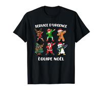 Service d'Urgence Humour Dab Noel pour Equipe Infirmière T-Shirt
