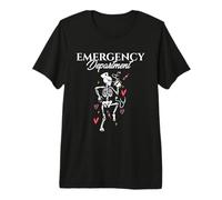 Service d'urgence Squelette infirmière Squad ER Doctor RN T-Shirt Haut de Gamme