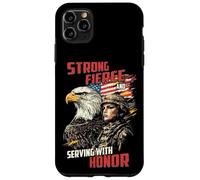Service féroce avec Motif Soldat féminin d'honneur Coque pour iPhone 11 Pro Max