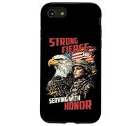 Service féroce avec Motif Soldat féminin d'honneur Coque pour iPhone SE (2020) / 7/8