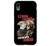 Service féroce avec Motif Soldat féminin d'honneur Coque pour iPhone XR