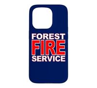 Service forestier Incendie Pompier Incendie de forêt Coque pour iPhone 15 Pro