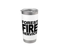 Service forestier incendie pompier incendie de forêt Gobelet isotherme en acier inoxydable double paroi