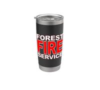Service forestier incendie pompier incendie de forêt Gobelet isotherme en acier inoxydable double paroi