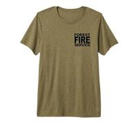 Service forestier Incendie Pompier Incendie de forêt T-Shirt Haut de Gamme