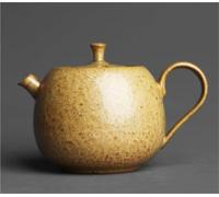 Service Four À Poterie Fait La Main, Théière En Forme De Kaki Grès Rétro Style Personnalisée Services A Thé Portables(Type-D)