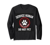 Service Human Do Not Pet Dog Canine pour Les Amateurs d'animaux Manche Longue
