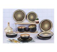 Service Les Essentiels IRIS - 18 pièces - Marron sauvage Björn