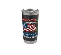 Service militaire Honor the Dead Heal the Wounded Warrior Gobelet isotherme en acier inoxydable double paroi