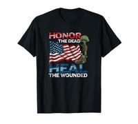 Service Militaire Honor The Dead Heal The Wounded Warrior T-Shirt