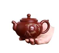 Service Pot, De Fleur, Boue Rouge Violet Pour Boire Service À Thé Pu'er Capacité Kung Fu Fait La Main, Argile Violette Services A Thé Portables