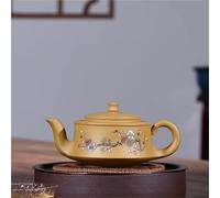 Service Pot Fleur Prunier Fait À Main Minerai Brut Section Or Bouilloire Boue Service Thé Zisha, Fournitures Cafés Théières Créatives Argile Violette 250ml Services A Thé Portables