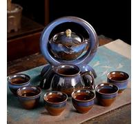 Service Service À Thé Chinois Portable En Céramique Cadeau Pour Ami Et Voyage Plein Air Pot L'après-midi Vaisselle Tasse Porcelaine Services A Thé Portables(E)