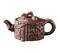 Service Service À Thé Kung Fu Fait La Main En Argile Violette Théière Bouche Large Pot Trois Amis Rouge Relief Services A Thé Portables(A)