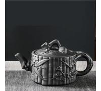 Service Service À Thé Kung Fu Fait La Main En Argile Violette Théière Bouche Large Pot Trois Amis Rouge Relief Services A Thé Portables(B)