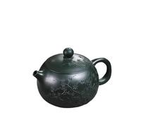 Service Service À Thé Kung Fu, Théière De Grande Capacité 470ml, En Argile Violette Faite La Main, Verte Jade Services A Thé Portables
