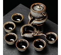 Service Service Thé Chinois Kung Fu Haut Gamme Théière Automatique Porcelaine Tasse Voyage Services A Thé Portables(A)