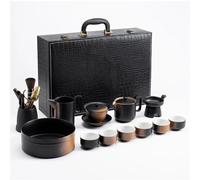 Service Service Thé Kung Fu Coffret Cadeau Théière En Céramique Tasse Chinois De Luxe Vintage, Porcelaine, Articles Pour Maison Services A Thé Portables