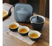 Service Service Thé Voyage Outil Préparation Camping Plein Air Portable Kung Fu Unique Meilleur Cadeau Pour Amateurs Culture Services A Thé Portables(D)