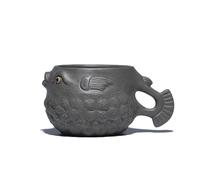 Service Set De Bols À Thé Kung Fu En Argile Crue Verte Grise Et Mauve Tasse Chinoise Yixing Zisha Biomimétique Handamade Puffer Master Cup Services A Thé Portables