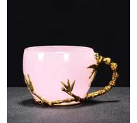 Service Tasse Thé En Jade Émail Haute Qualité Porcelaine Blanc Colorée Avec Poignée Principale Service Kung Fu Services A Thé Portables(B)