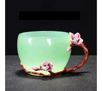 Service Tasse Thé En Jade Émail Haute Qualité Porcelaine Blanc Colorée Avec Poignée Principale Service Kung Fu Services A Thé Portables(H)